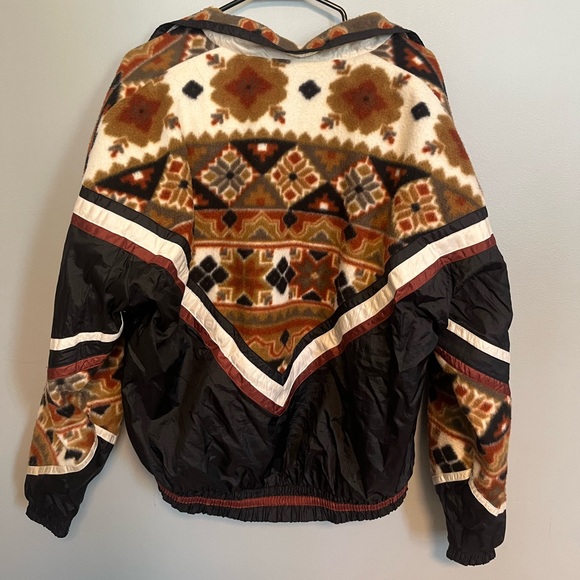 Brown Patterned Windbreaker - Picture 2 of 4